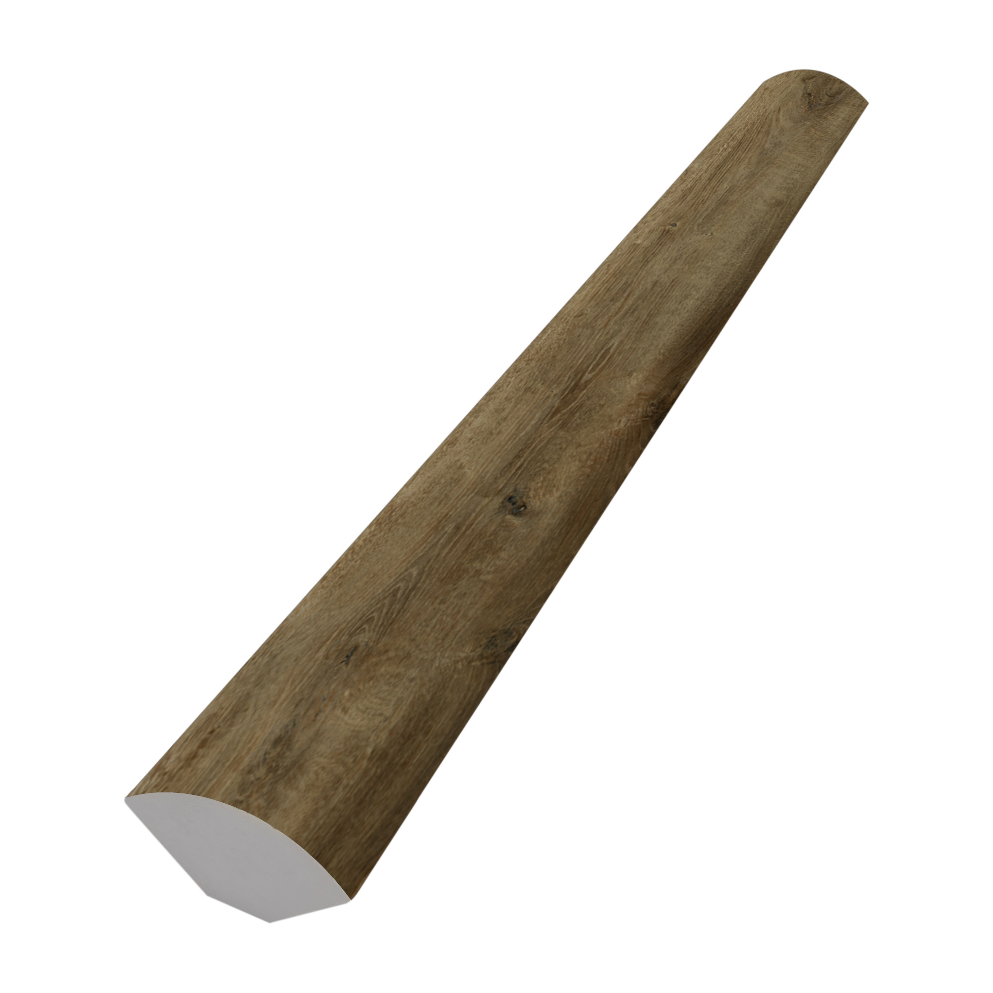 Bambino Series BB-III-Q Quarter Round Moulding, 94-1/2 in L, 1.77 in W, SPC, Ganache